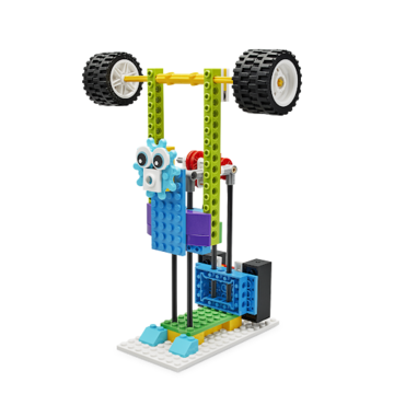 LEGO® sports build demonstrating motion concepts.